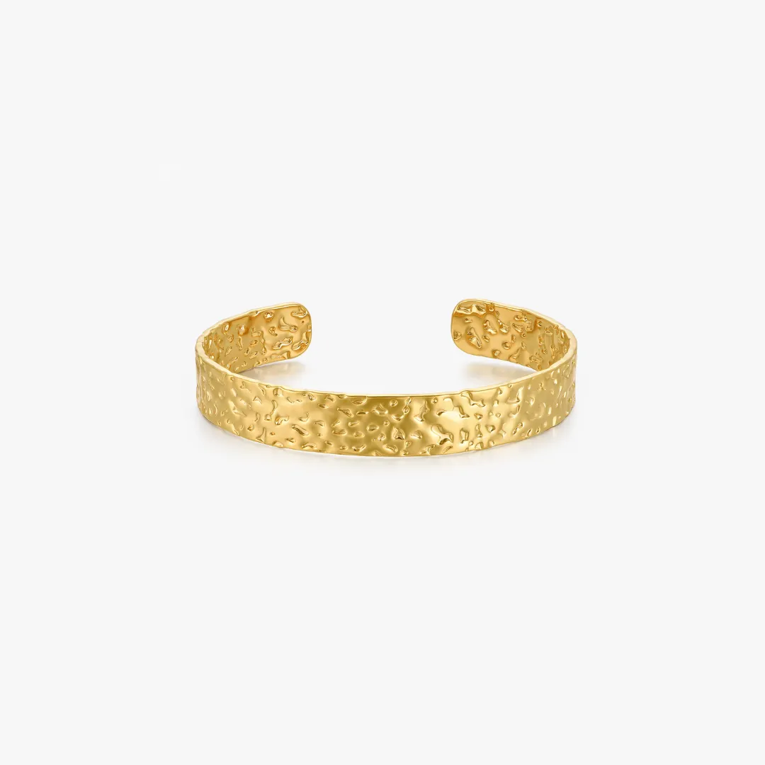 Thin Hammered Cuff Bracelet sold by Flaire & Co.