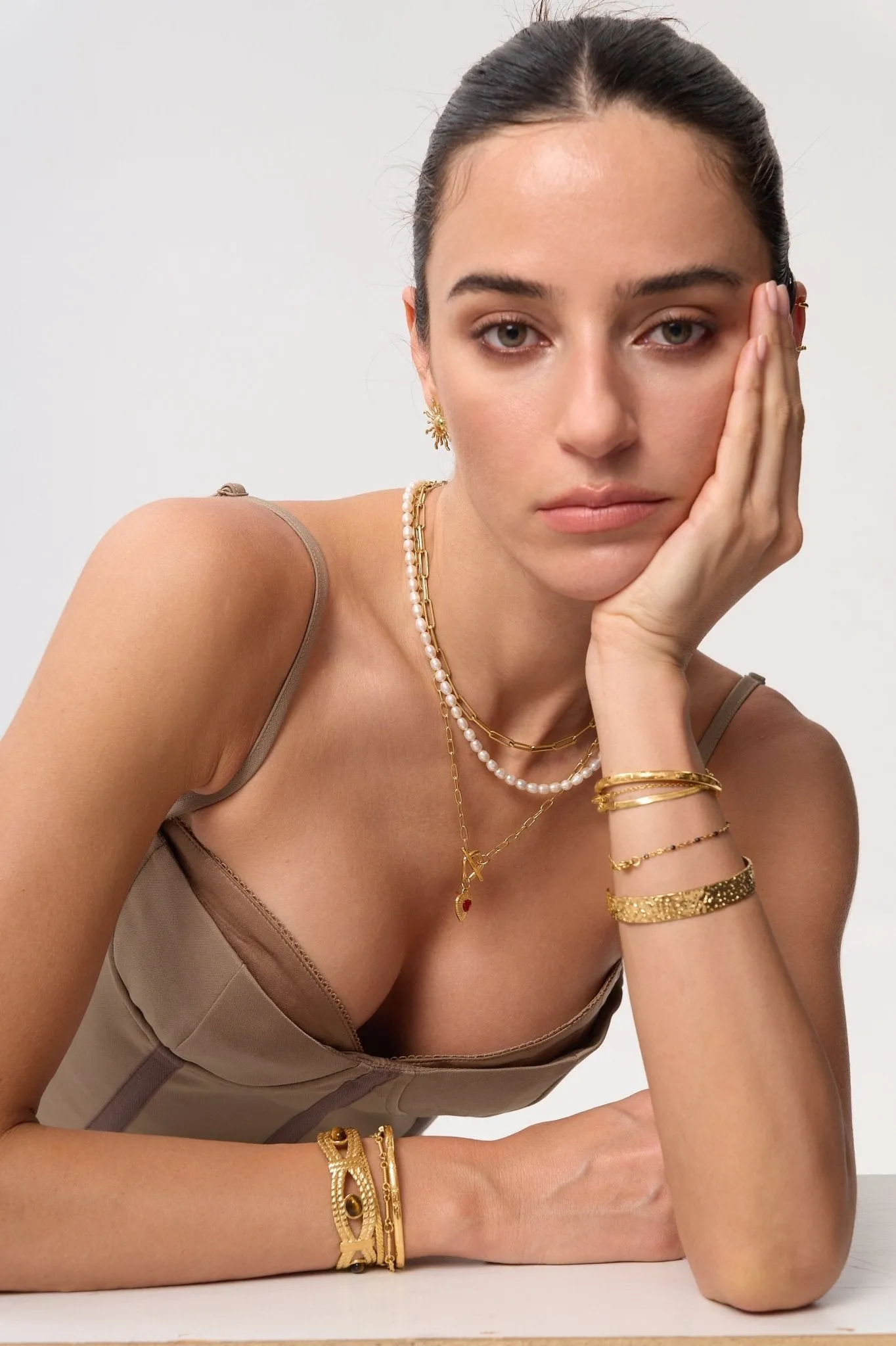 Thin Hammered Cuff Bracelet sold by Flaire & Co. product image thumbnail 2