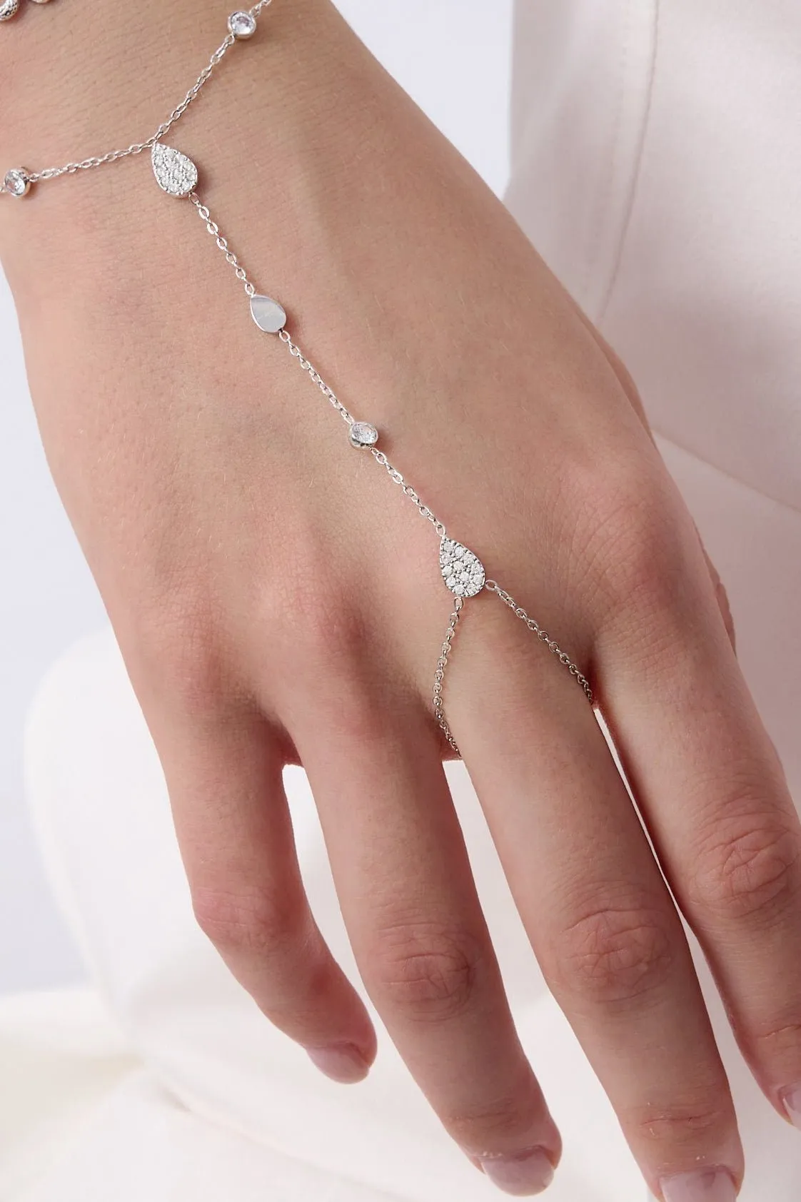 Tear Drop CZ Bundle in Silver sold by Flaire & Co. product image thumbnail 3