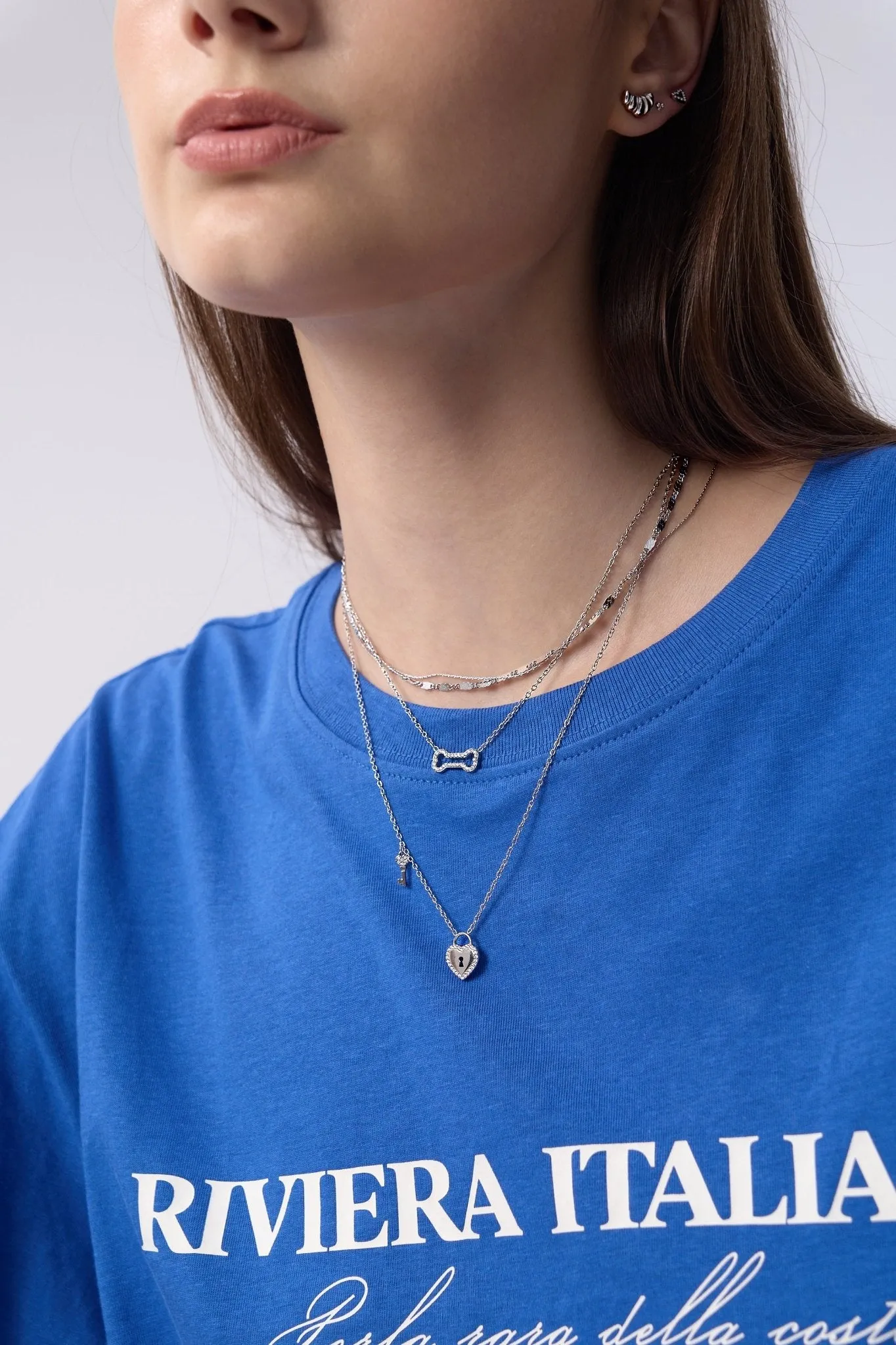 Margot Lock And Key Necklace sold by Flaire & Co. product image thumbnail 2