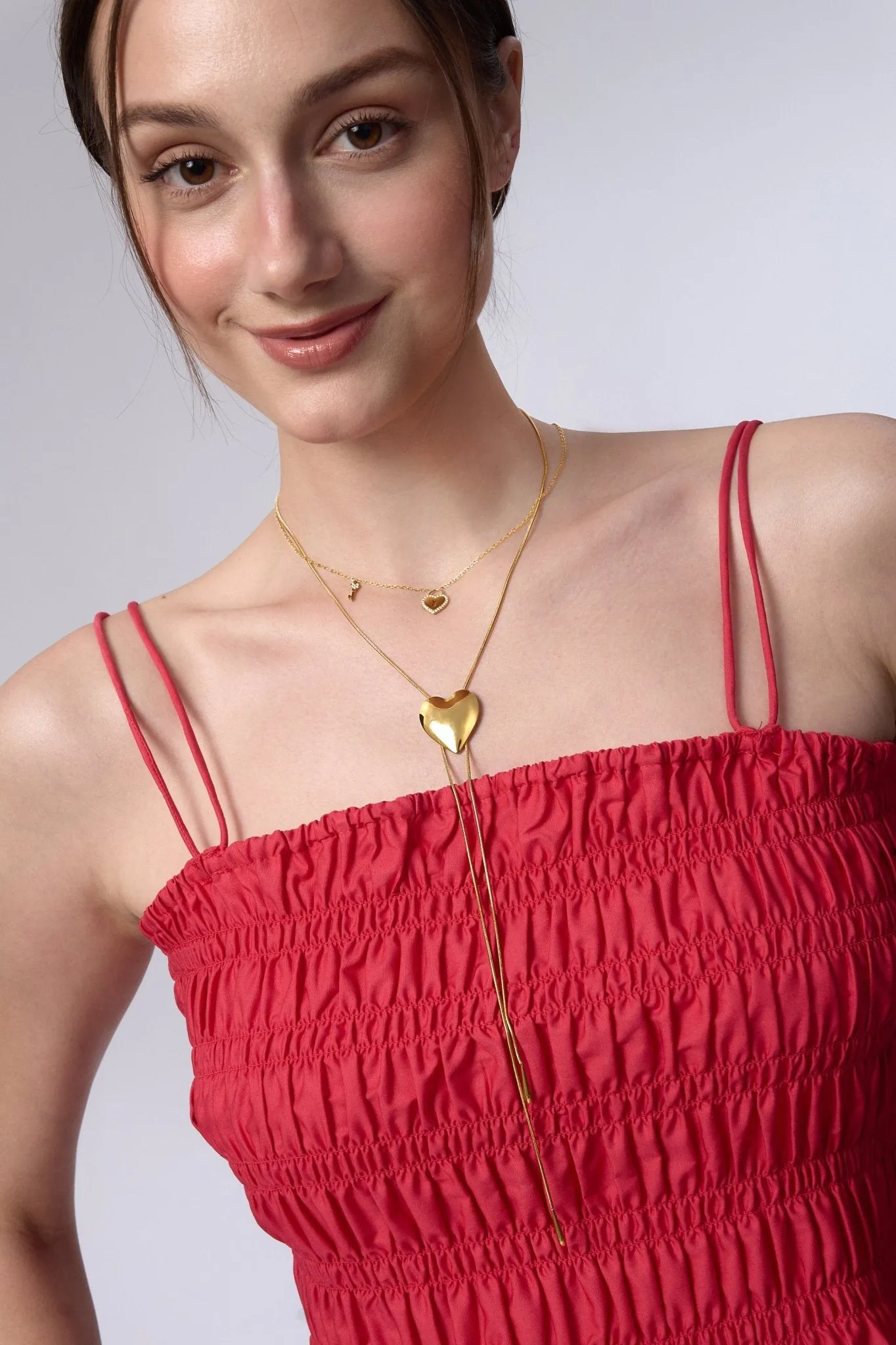 Margot Lock And Key Necklace sold by Flaire & Co. product image thumbnail 3