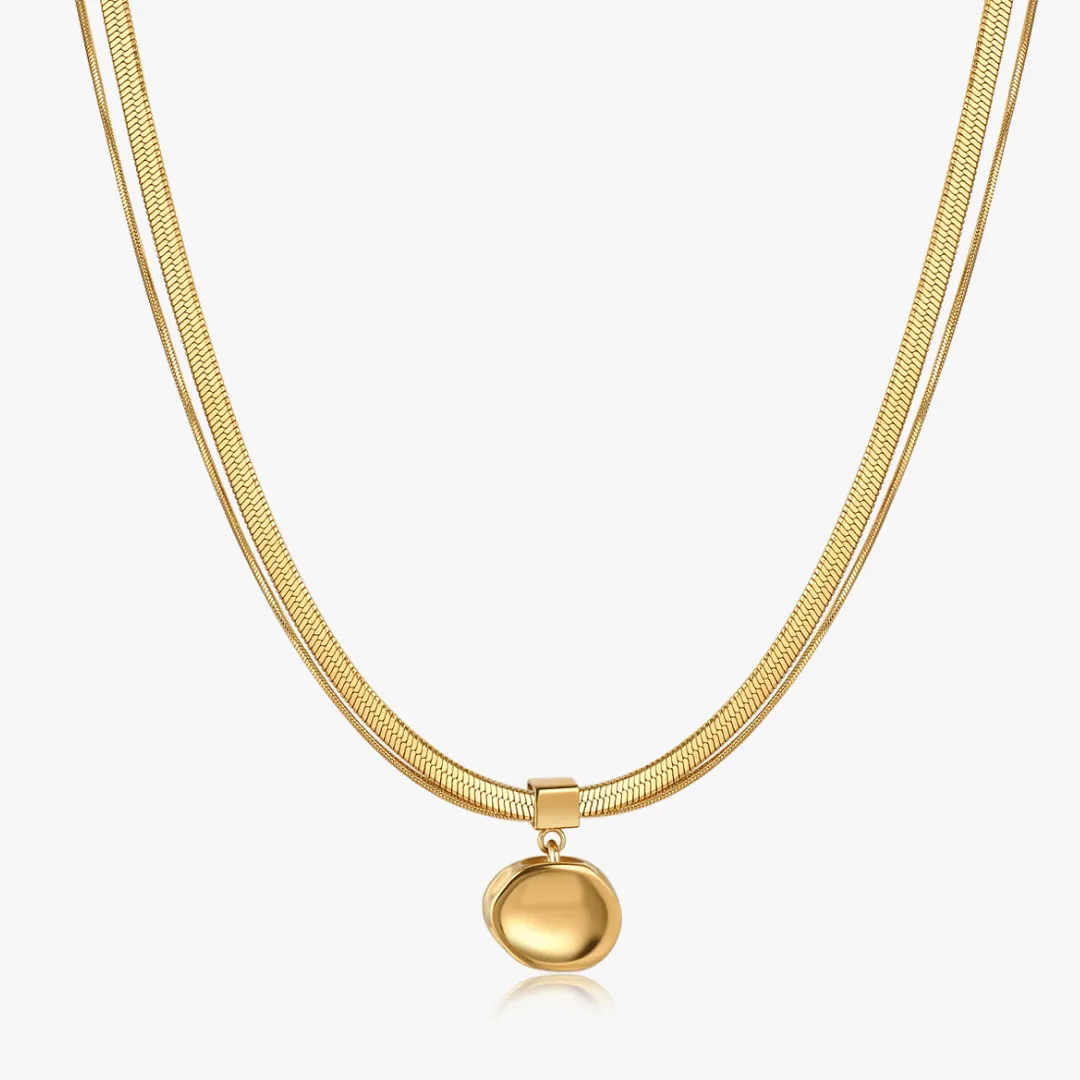 Maren Molten Drop Necklace sold by Flaire & Co. product image thumbnail 4