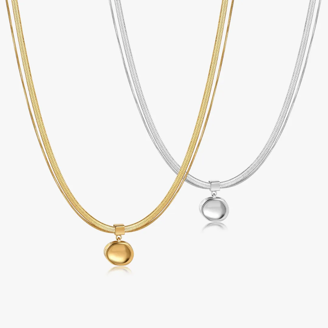 Maren Molten Drop Necklace sold by Flaire & Co.