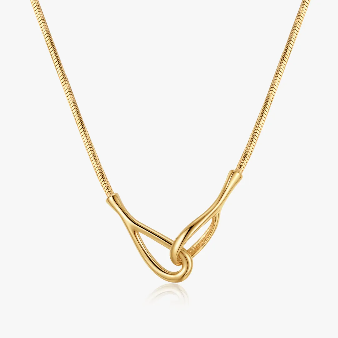 Ayla Intertwined Cuff Necklace sold by Flaire & Co. product image thumbnail 5