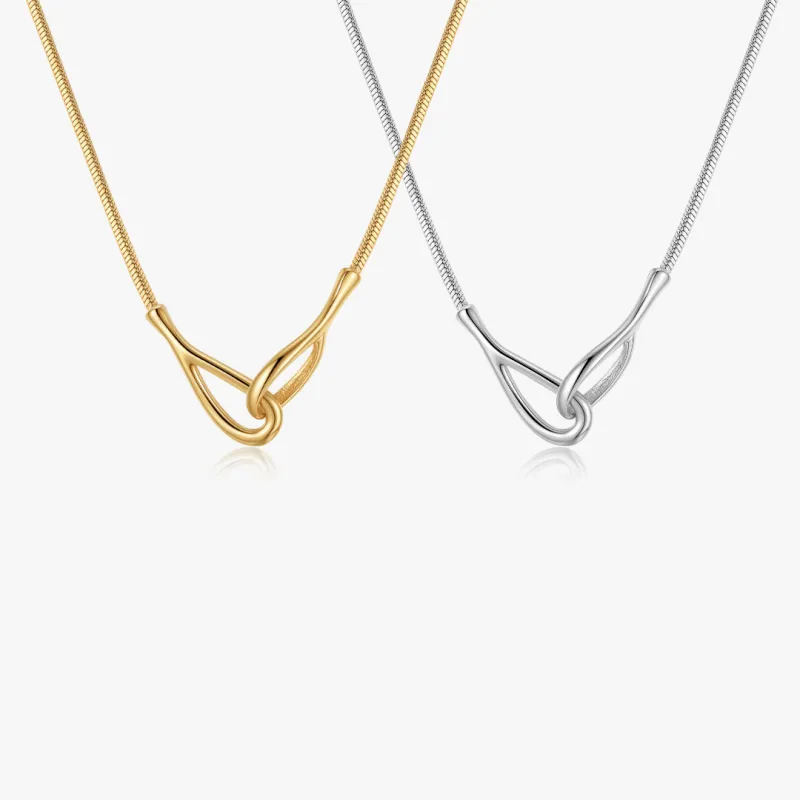 Ayla Intertwined Cuff Necklace sold by Flaire & Co.