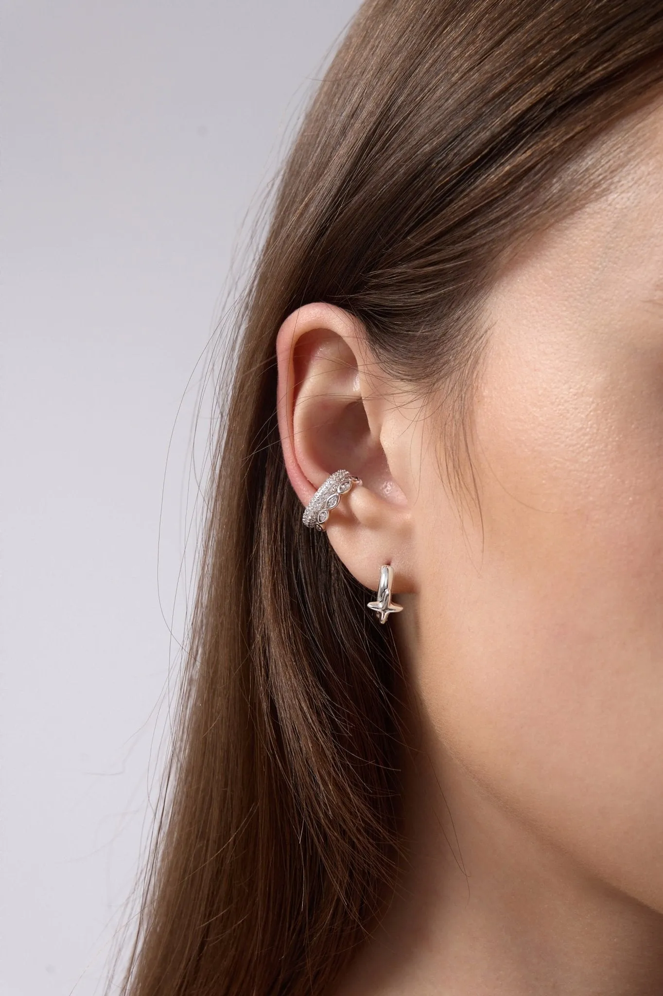 Astra Star Mini Hoops sold by Flaire & Co. product image thumbnail 3