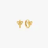 Thalia Bow Mini Hoops sold by Flaire & Co.