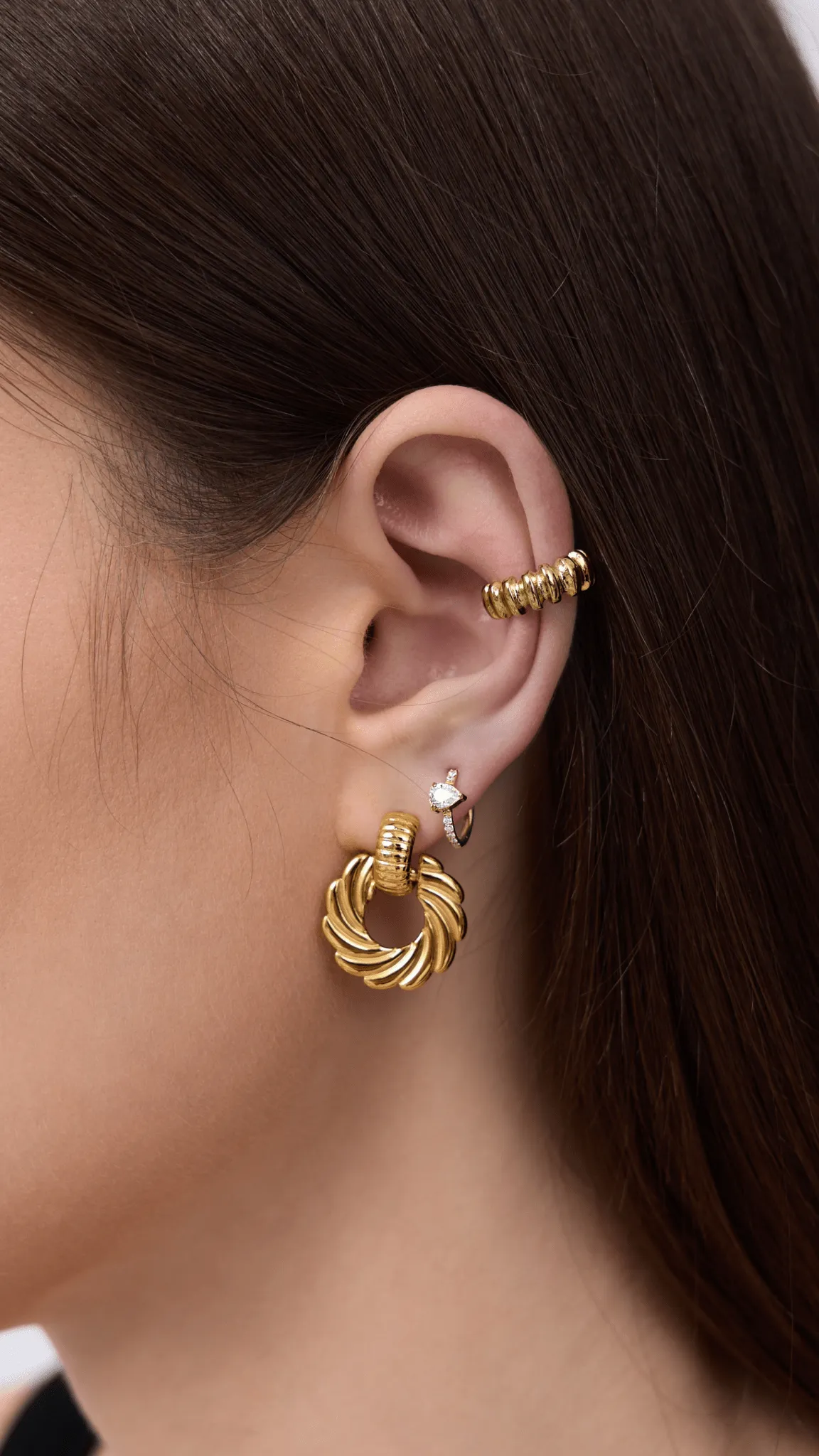 Ribbed Ear Cuff sold by Flaire & Co. product image thumbnail 2