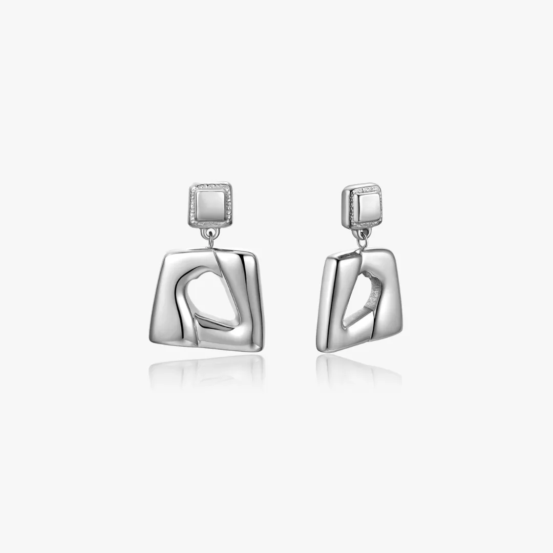 Amara Bold Rectangle Earrings sold by Flaire & Co. product image thumbnail 4