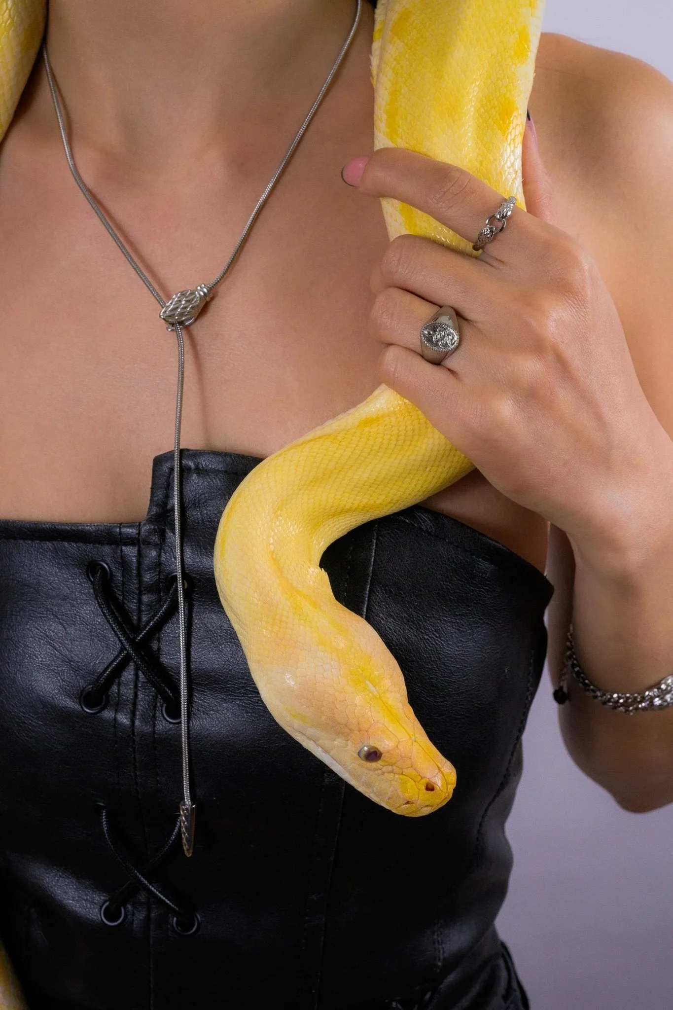 Geometric Snake Lariat Necklace sold by Flaire & Co. product image thumbnail 5