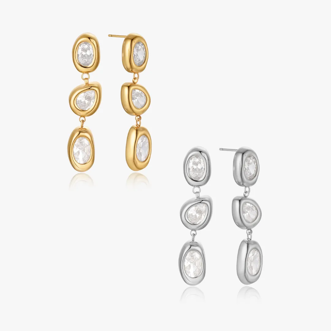 Lauren Multi Gem Drop Earrings sold by Flaire & Co.