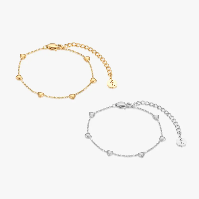 Lyla Mini Heart Bracelet sold by Flaire & Co.