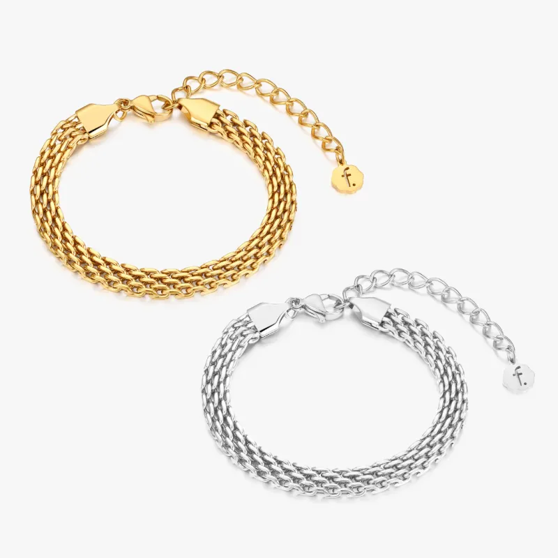 Brielle Thick Chain Bracelet sold by Flaire & Co.
