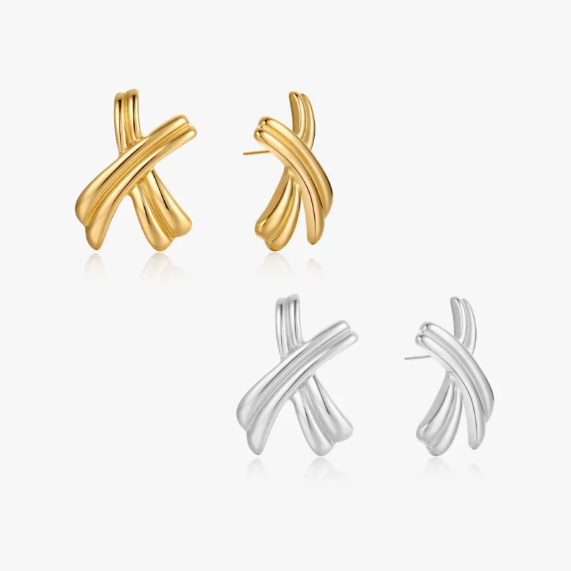Bold X Earrings sold by Flaire & Co.