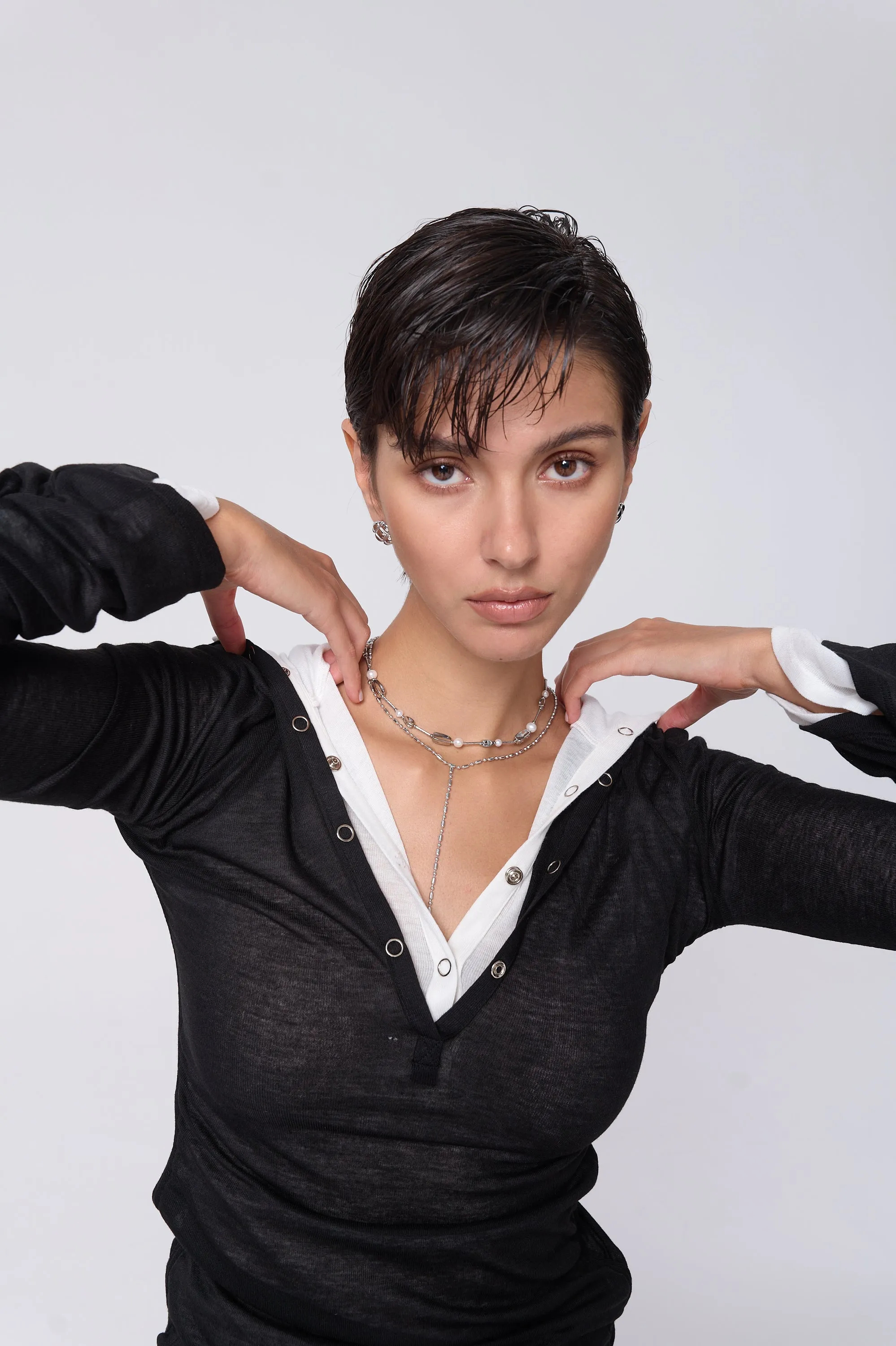 Milena Beaded Pearl Necklace sold by Flaire & Co. product image thumbnail 5