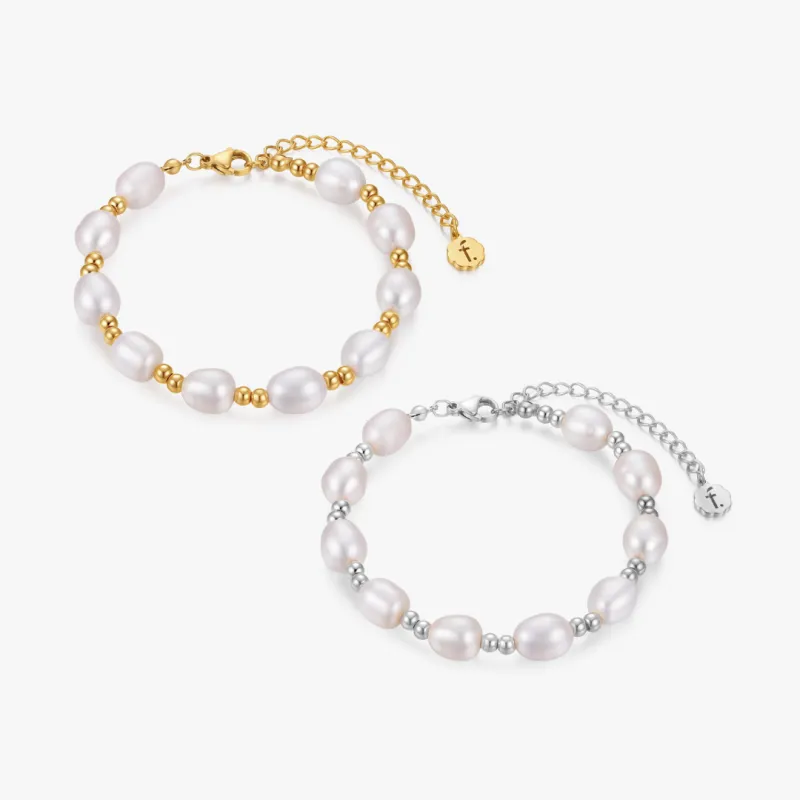 Thalia Pearl Bracelet sold by Flaire & Co.