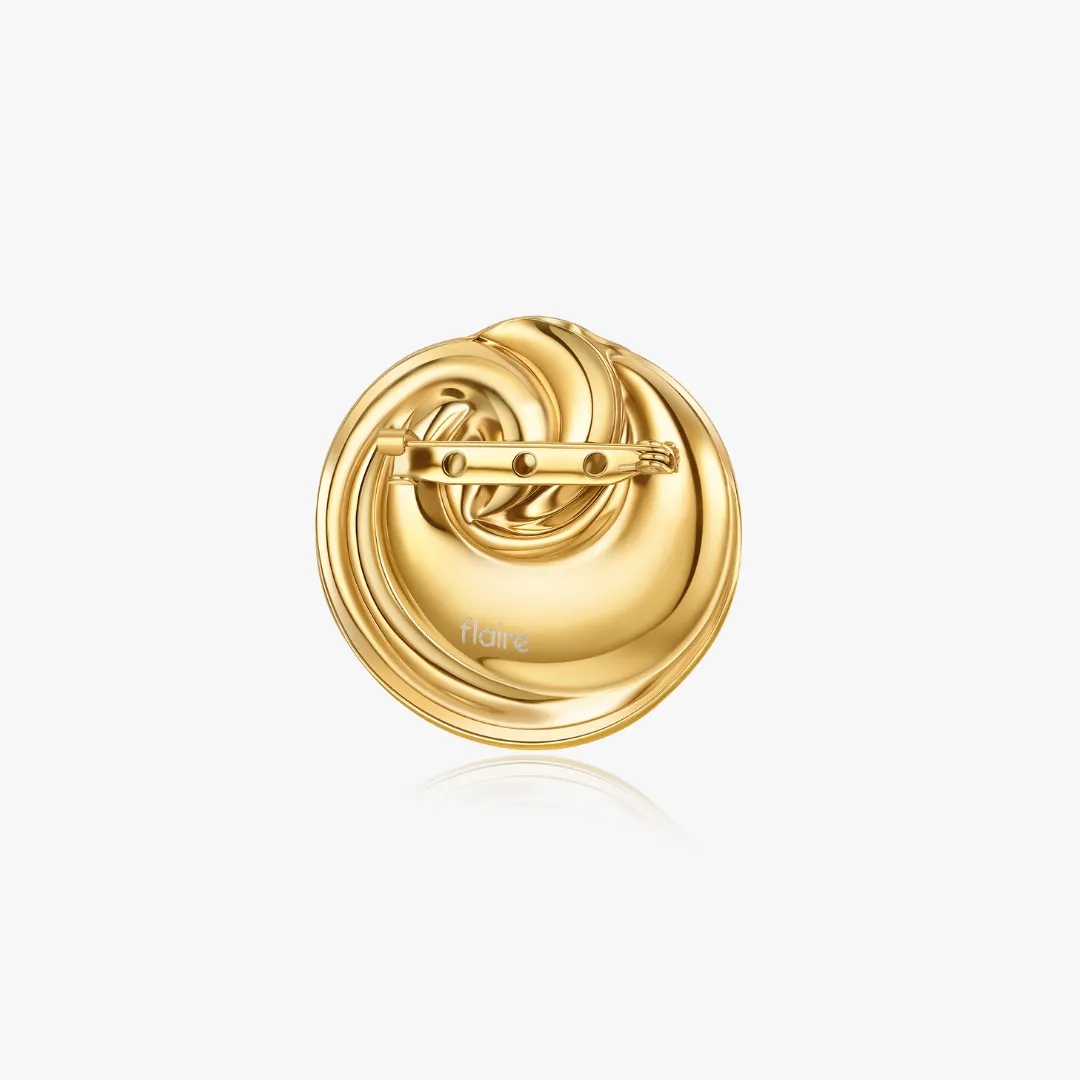 The Twisted Circle Brooch sold by Flaire & Co. product image thumbnail 2