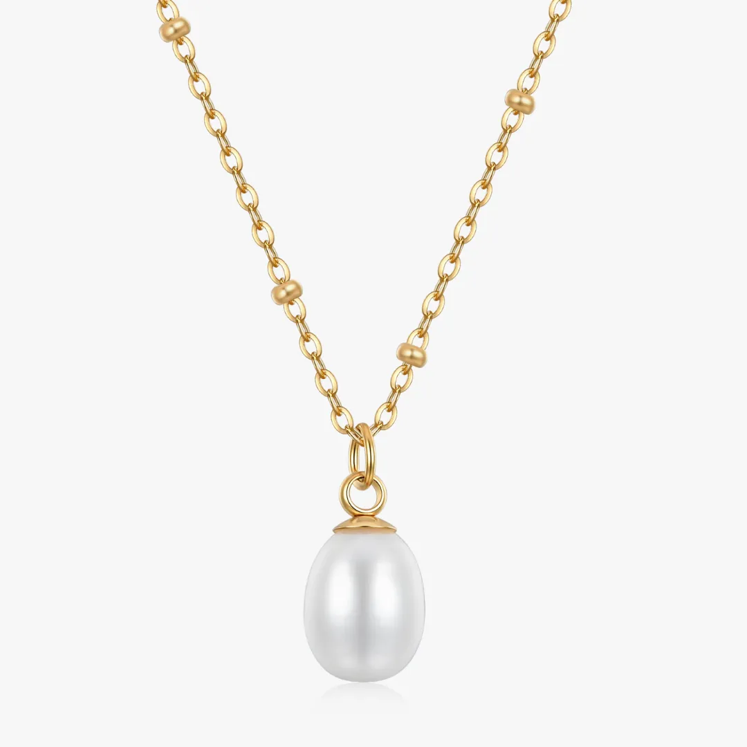 Single Pearl Beaded Necklace sold by Flaire & Co. product image thumbnail 5