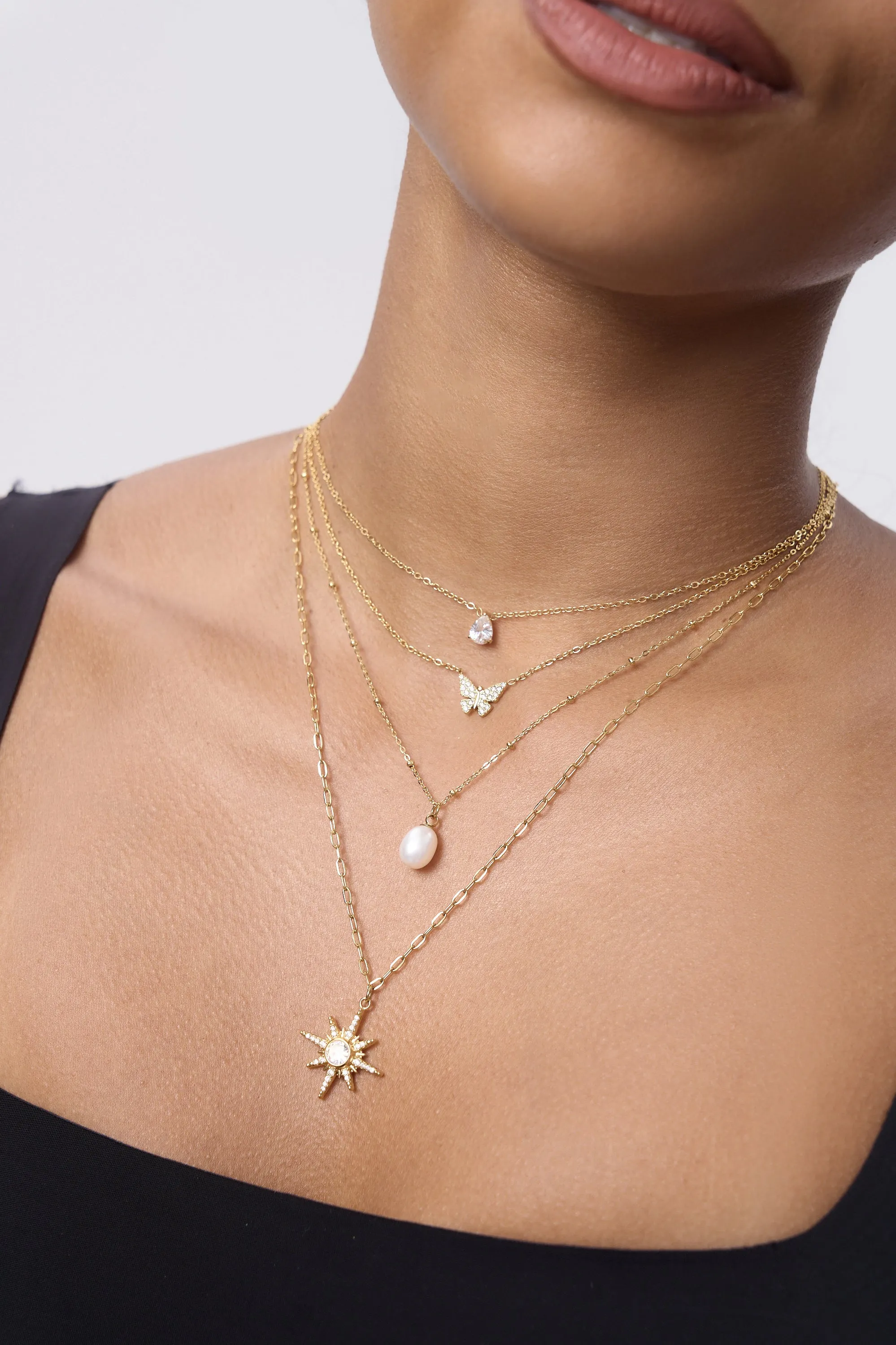 Single Pearl Beaded Necklace sold by Flaire & Co. product image thumbnail 3