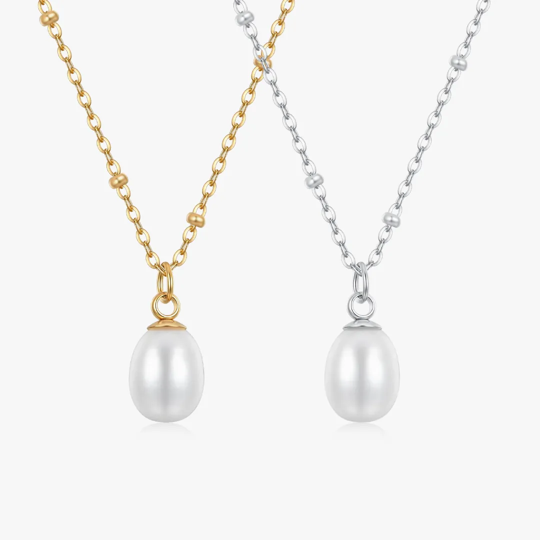 Single Pearl Beaded Necklace sold by Flaire & Co.