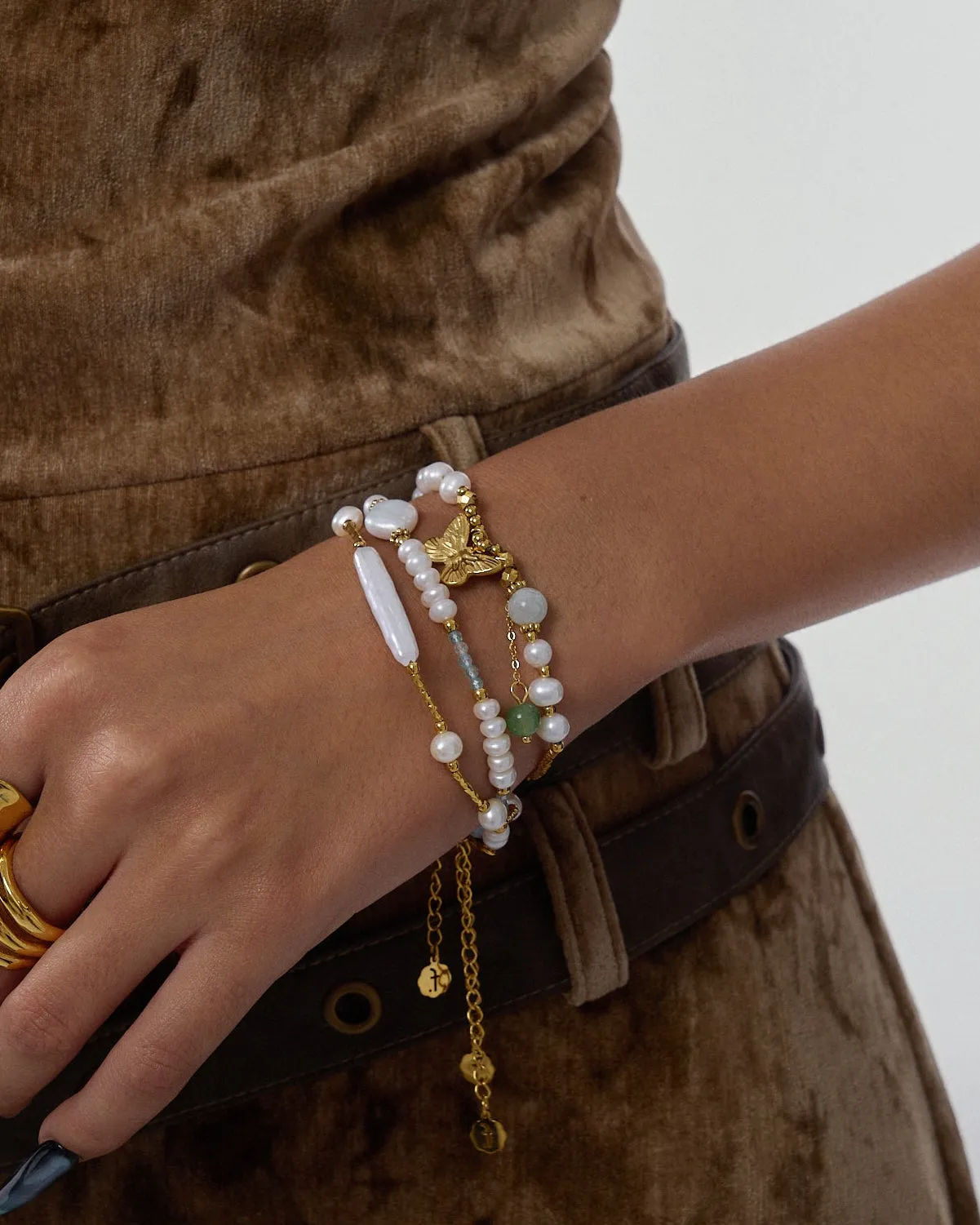 Seafoam Pearl Bracelet sold by Flaire & Co. product image thumbnail 2