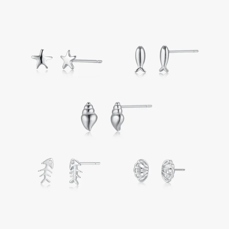 Summer Studs Silver Bundle made by Flaire & Co.