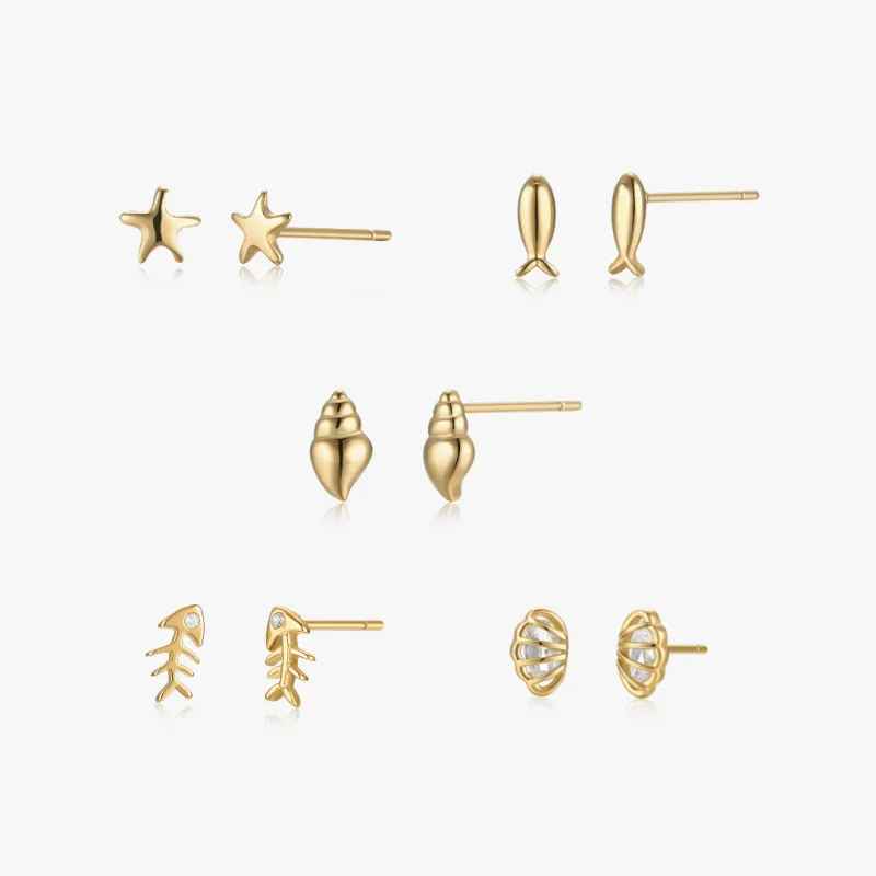 Summer Studs Gold Bundle made by Flaire & Co.