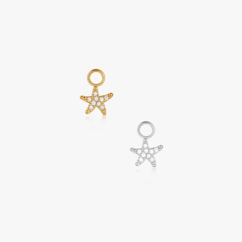 Starfish Pave Hoop Charm (Single) made by Flaire & Co.
