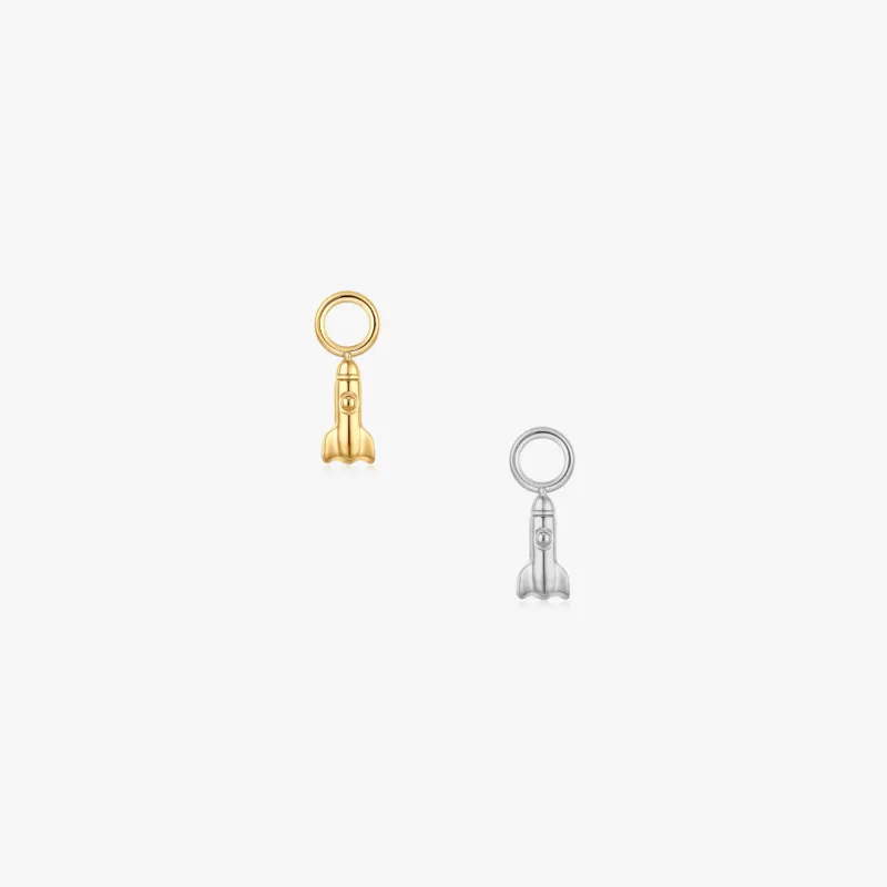 Rocket Hoop Charm (Single) made by Flaire & Co.