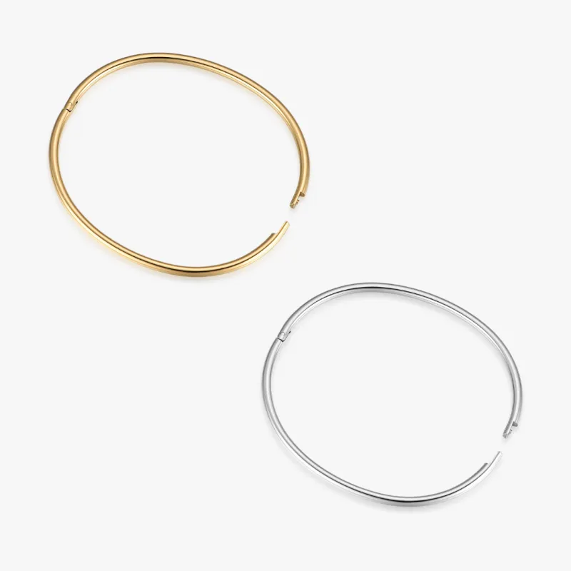 Thin Simple Stacker Cuff Bangle made by Flaire & Co.