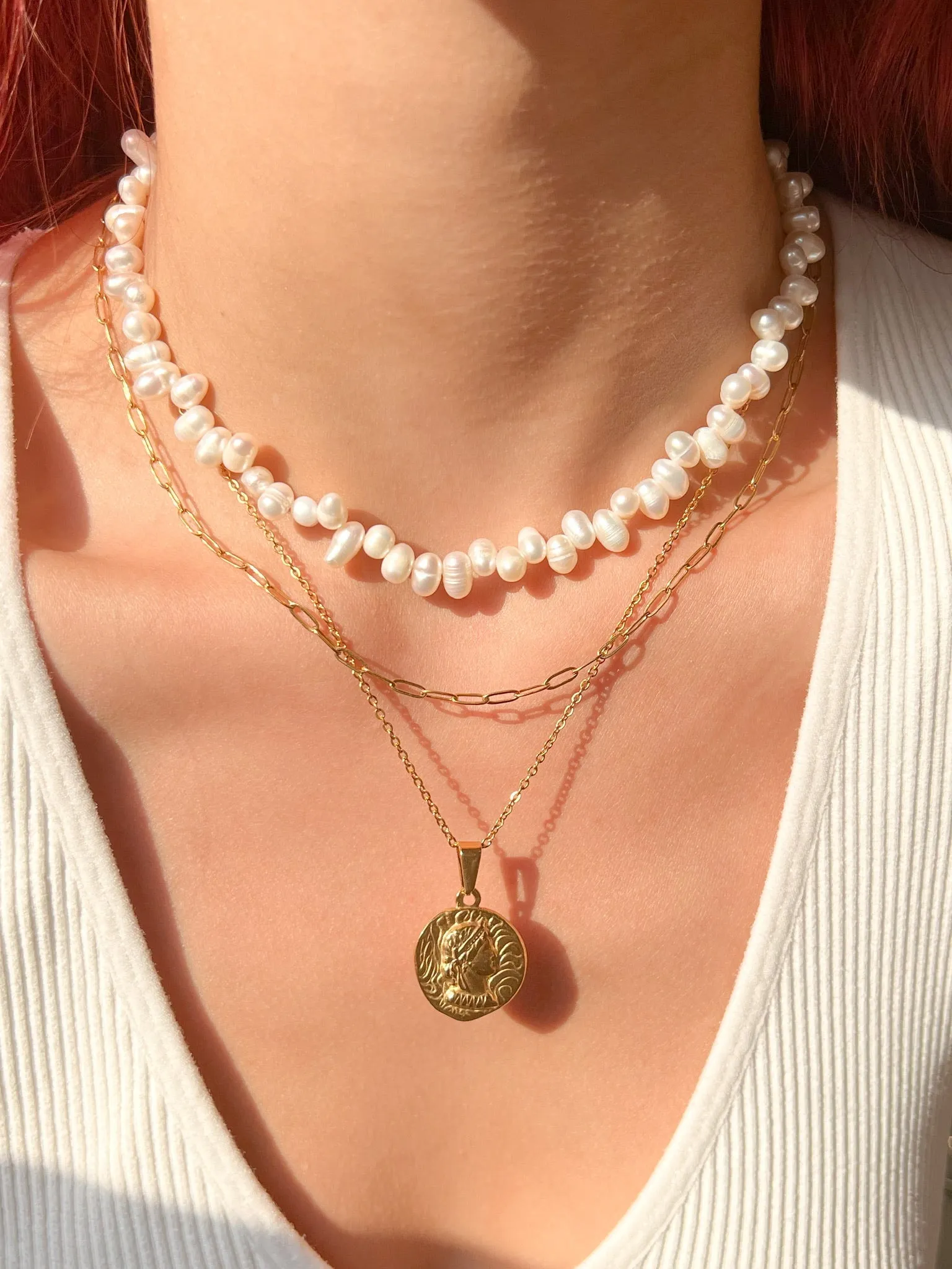 Delilah Coin Necklace sold by Flaire & Co. product image thumbnail 2