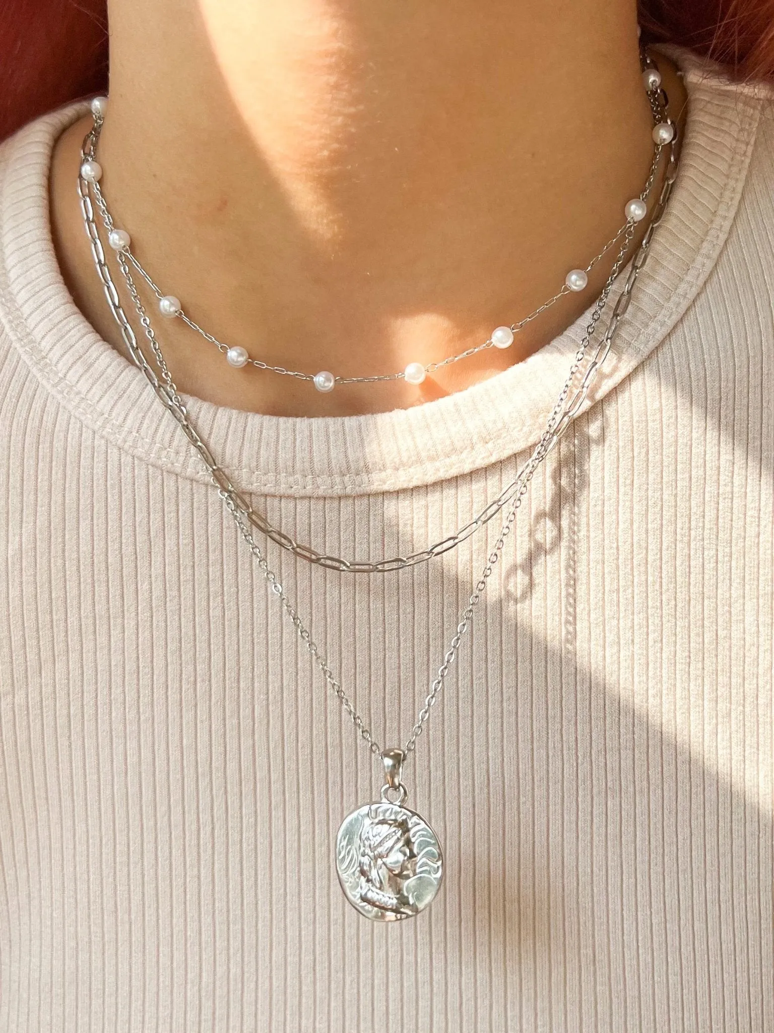 Delilah Coin Necklace sold by Flaire & Co. product image thumbnail 3