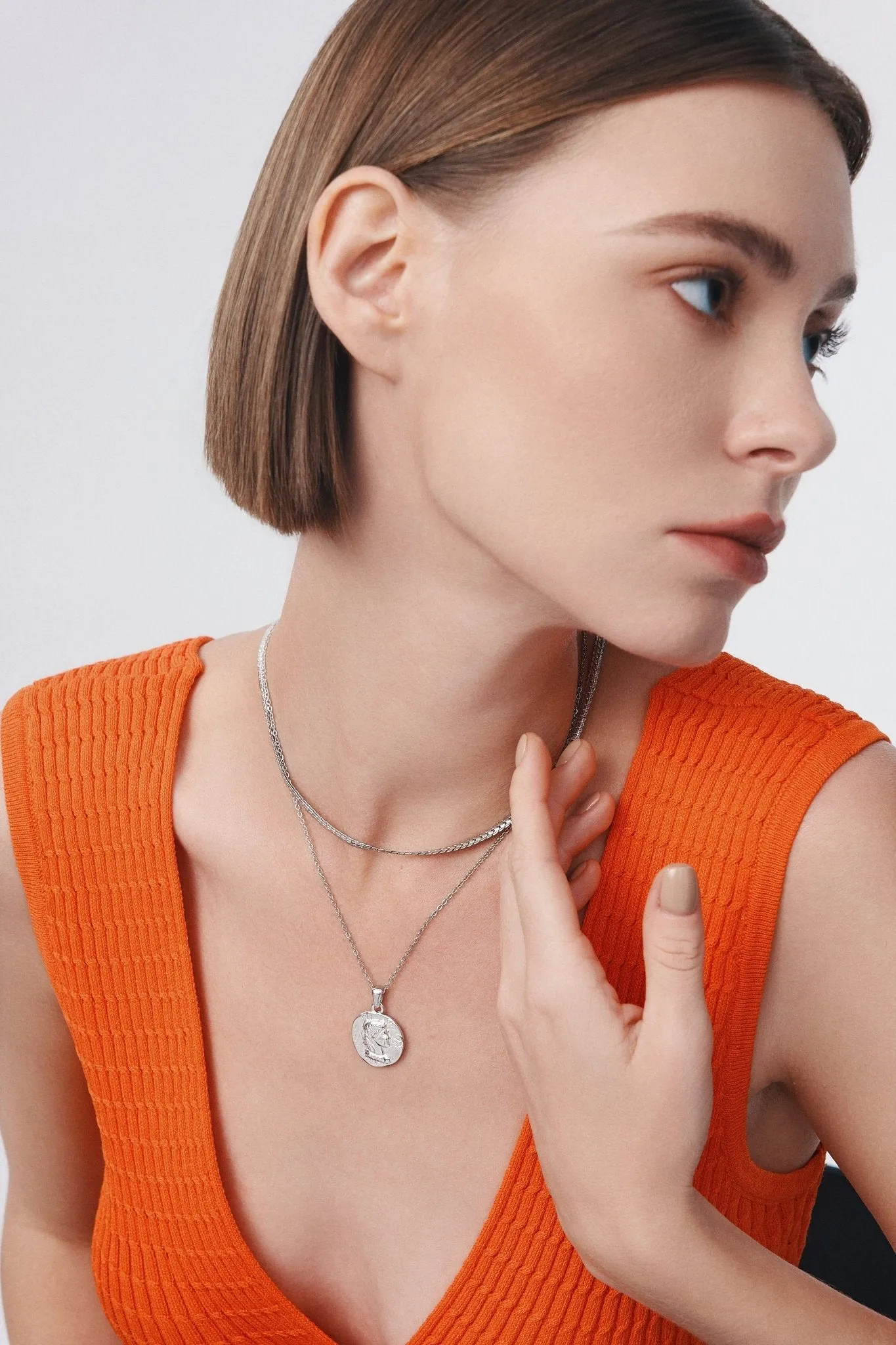 Delilah Coin Necklace sold by Flaire & Co. product image thumbnail 4