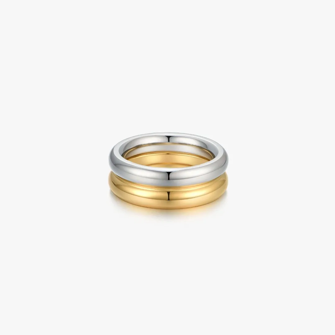 Two Tone Bold Ring (Greek Inspired Collection) sold by Flaire & Co.