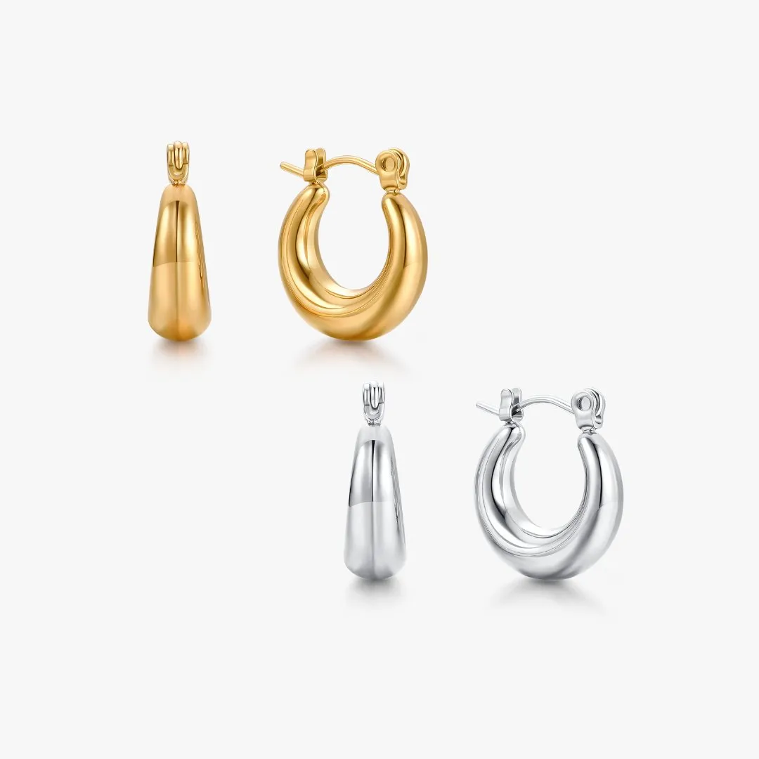 Puffed Mini Earrings sold by Flaire & Co.