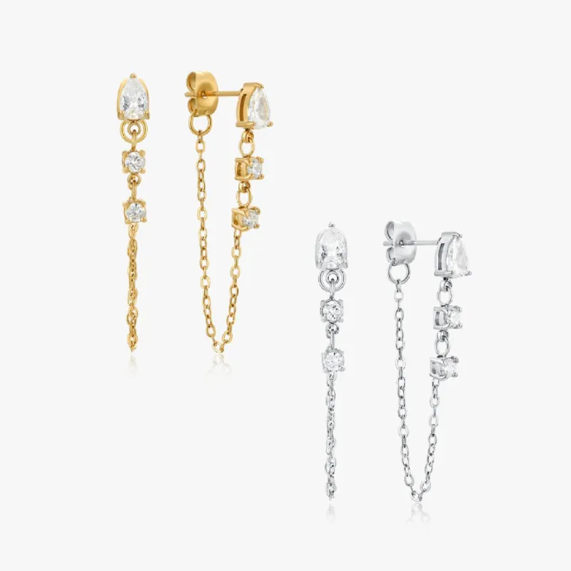 Ariel Chain Earrings sold by Flaire & Co.