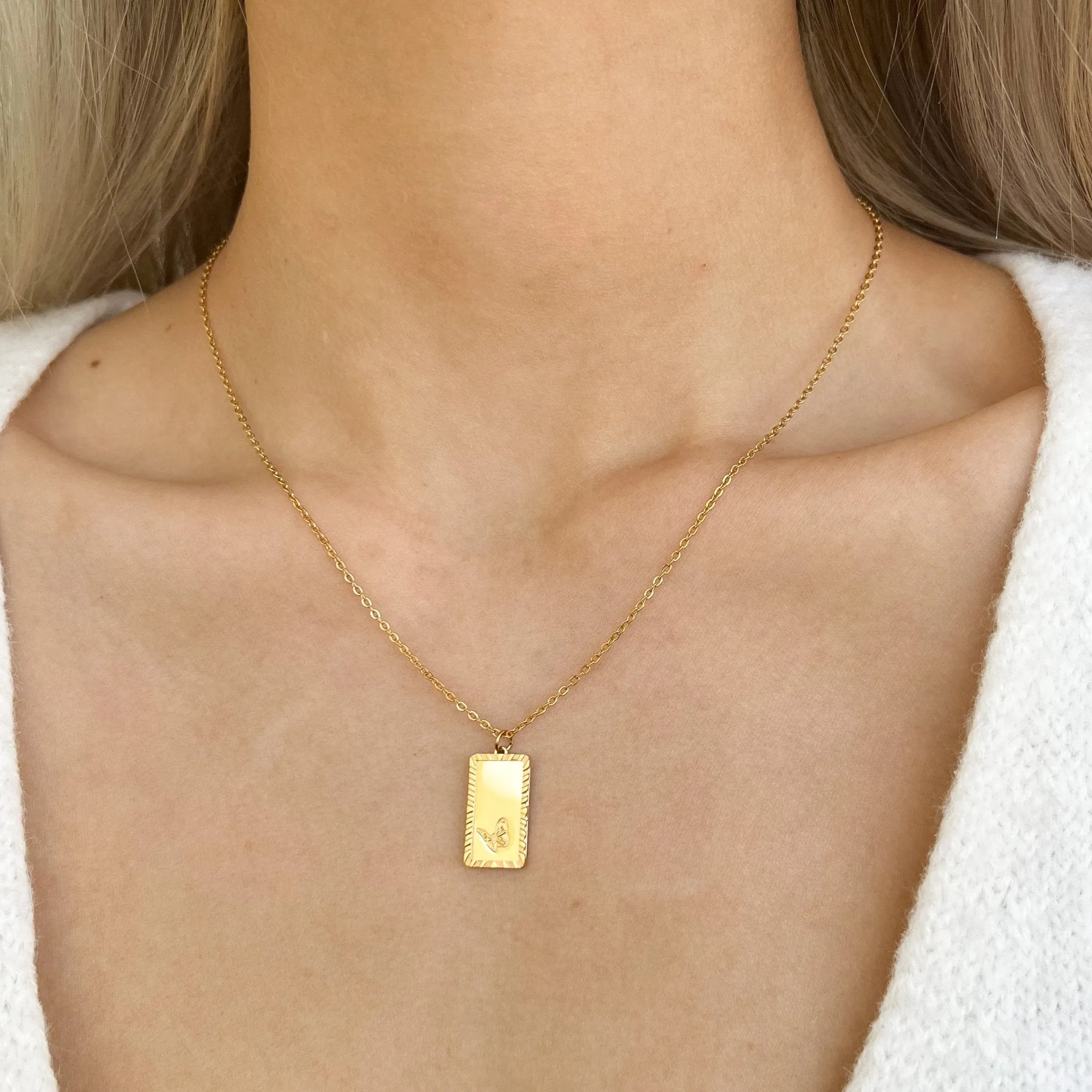 Butterfly Trio Necklace in Gold (Not A Set) sold by Flaire & Co. product image thumbnail 4