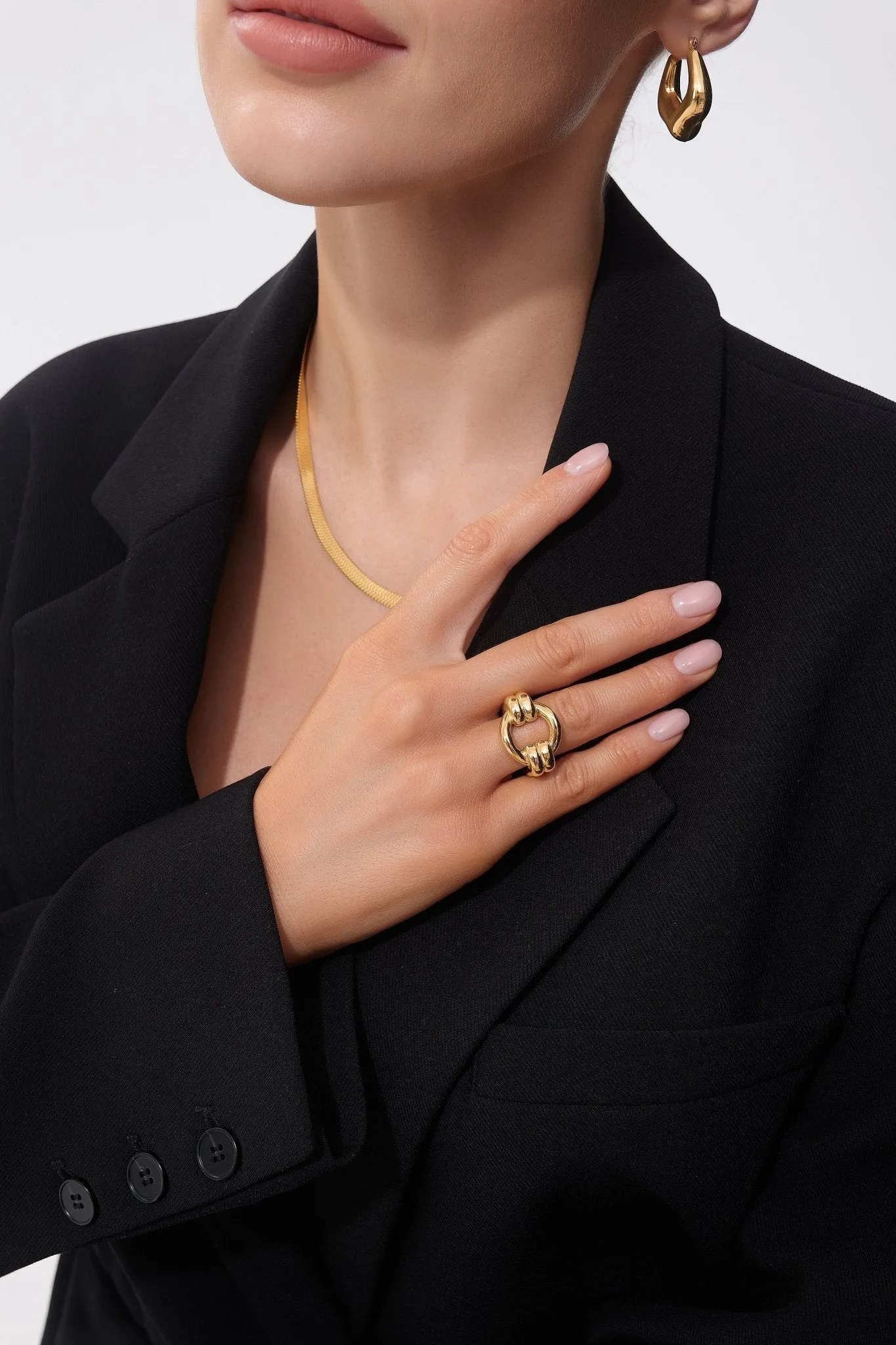 Chunky Circle Ring (Greek Inspired Collection) sold by Flaire & Co. product image thumbnail 2