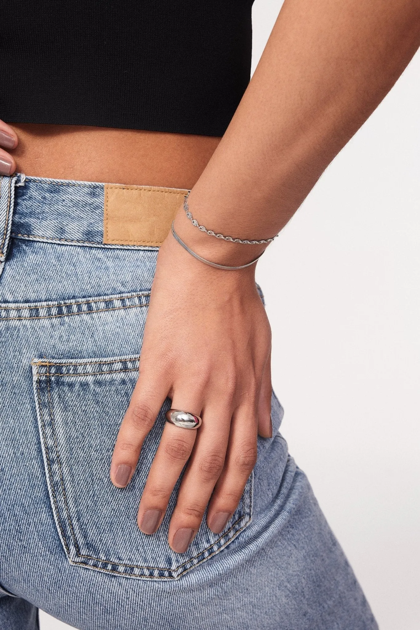 Sunburst Chain Bracelet in Silver sold by Flaire & Co. product image thumbnail 3