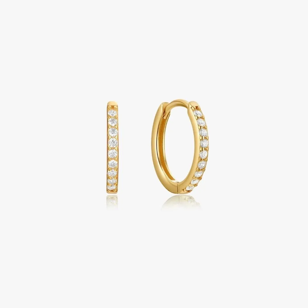 Adeline Hoops in Gold sold by Flaire & Co.