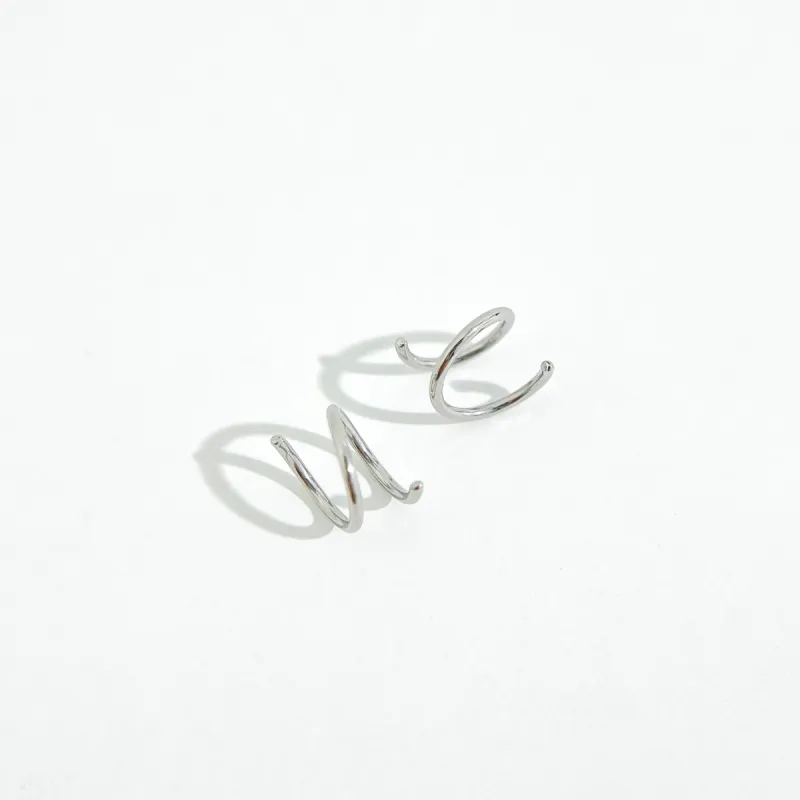 Simple Spiral in Silver sold by Flaire & Co.