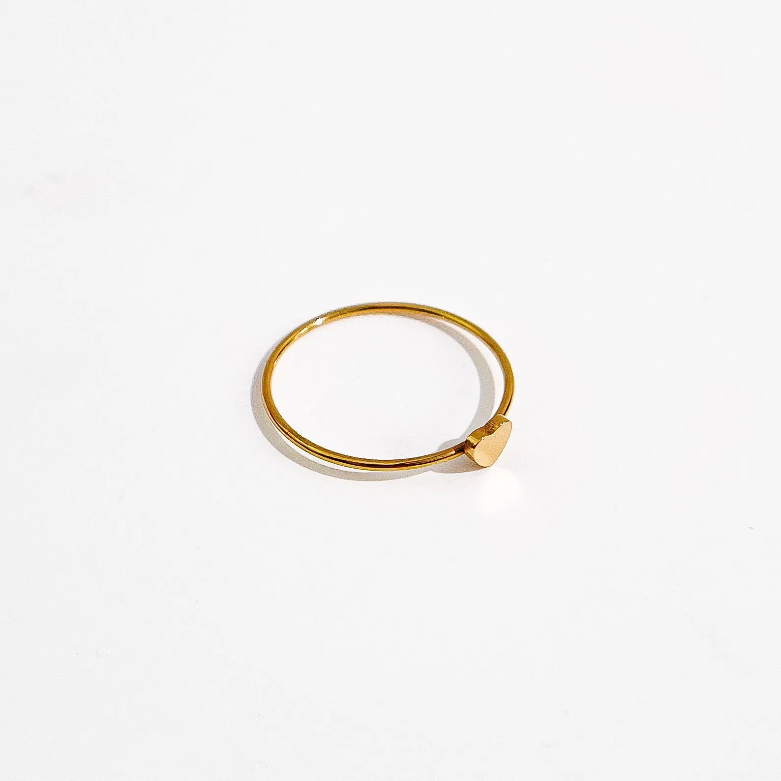 Dainty Heart Ring in Gold sold by Flaire & Co. product image thumbnail 3