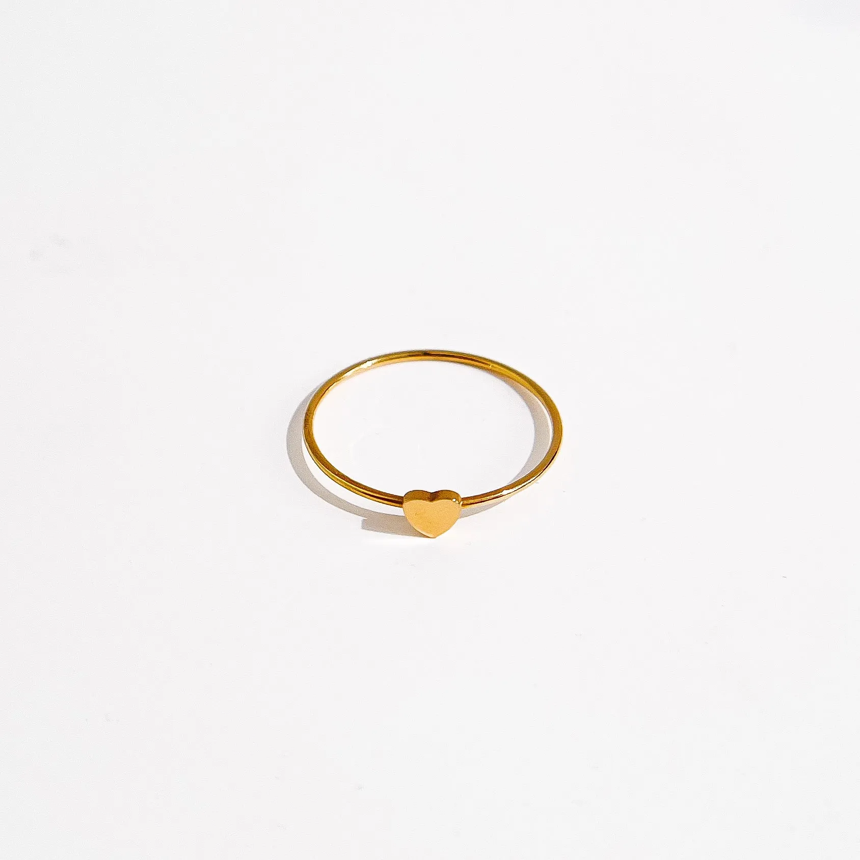 Dainty Heart Ring in Gold sold by Flaire & Co. product image thumbnail 4
