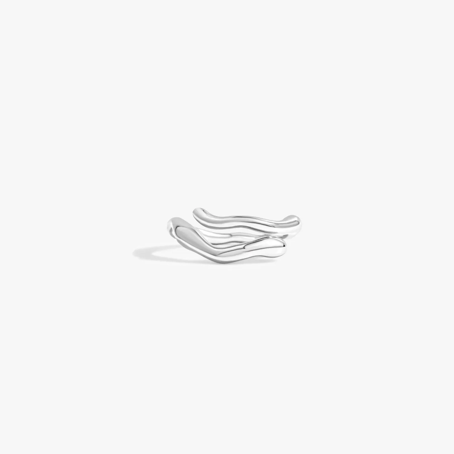 Organic Criss Cross Adjustable Sterling Silver Ring sold by Flaire & Co. product image thumbnail 2