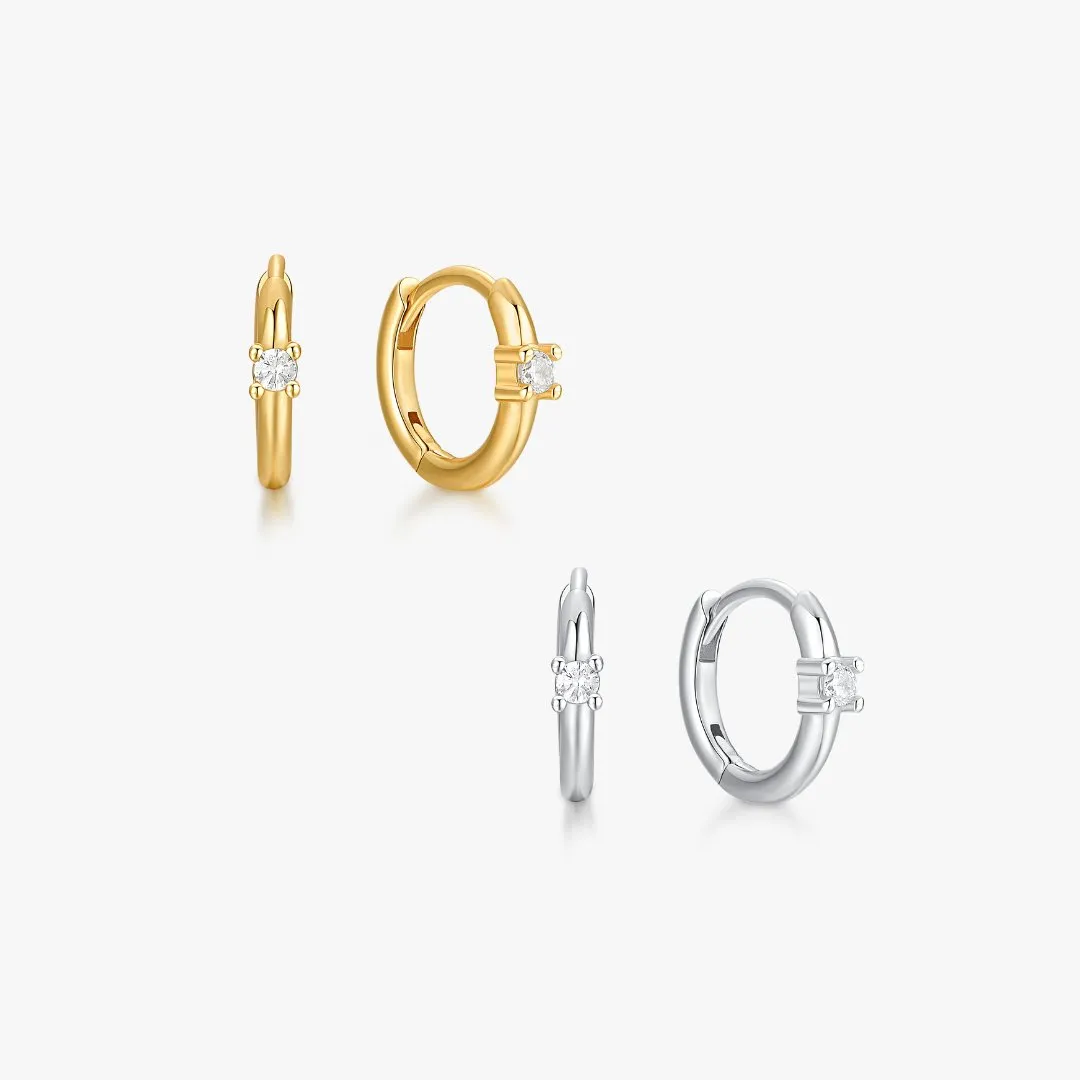 Single Gem Huggies sold by Flaire & Co.