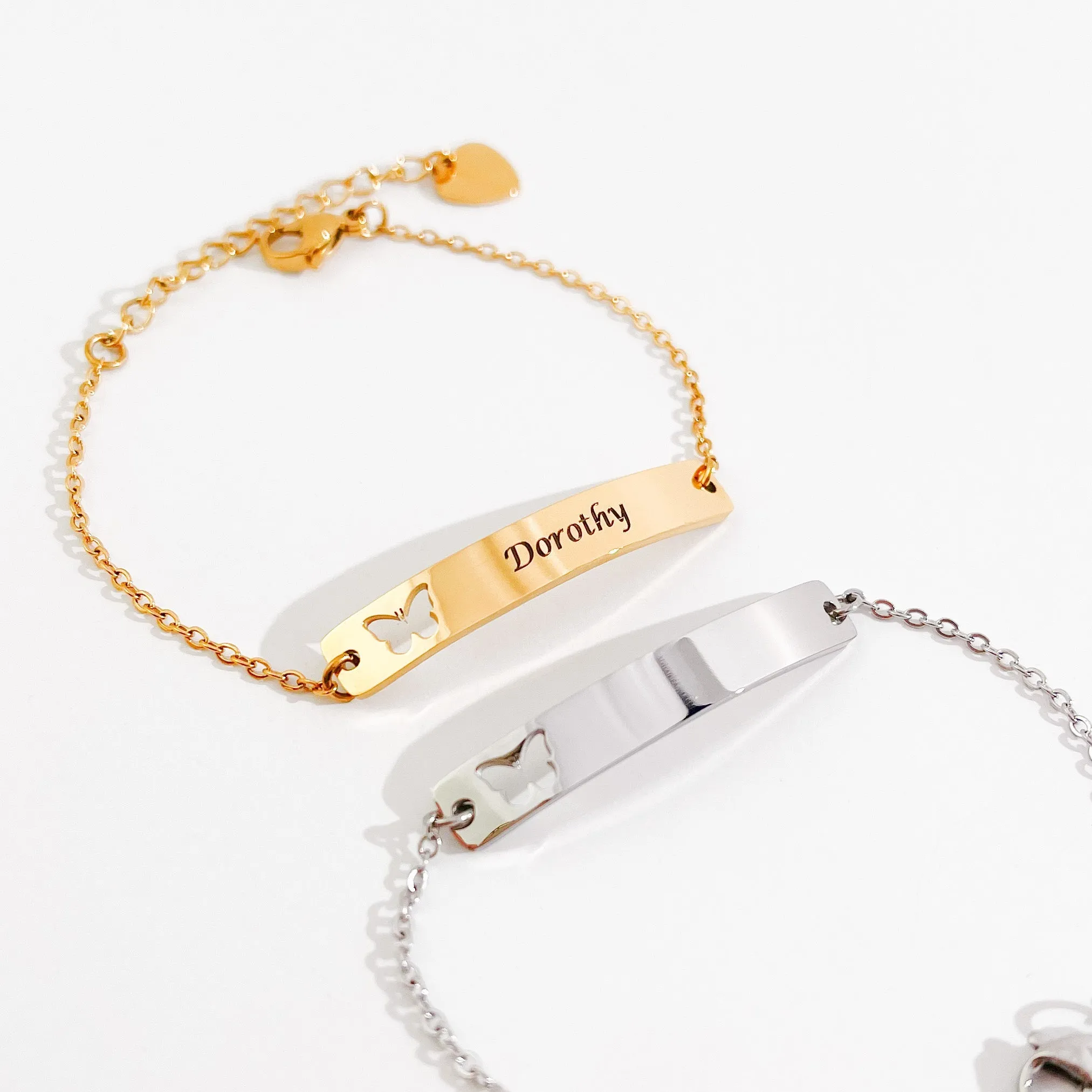 Butterfly Bar Bracelet sold by Flaire & Co.