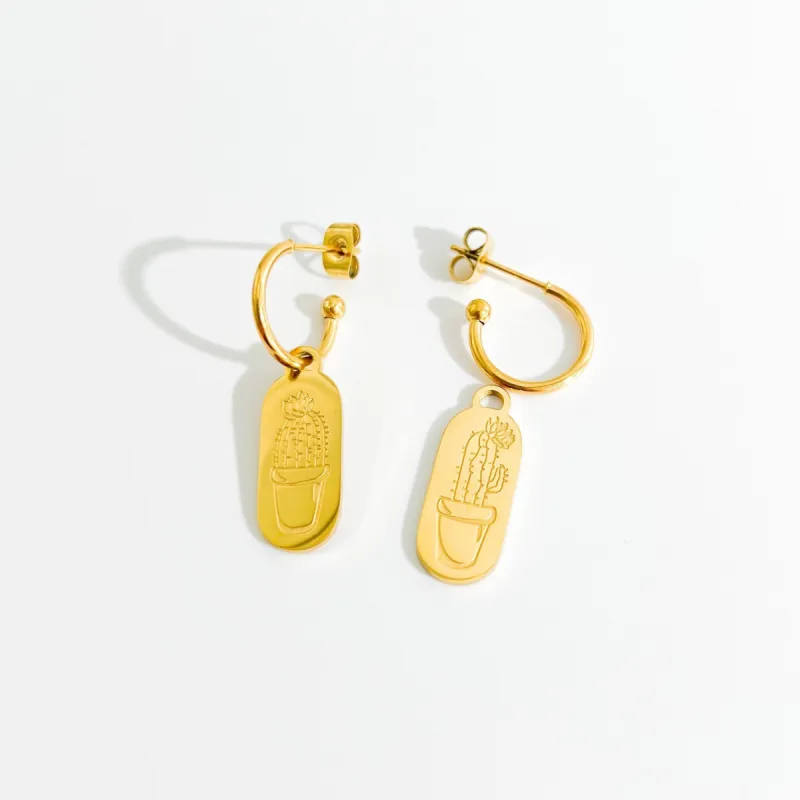 Cactus Hoops (Nature’s Divinity Collection) sold by Flaire & Co.