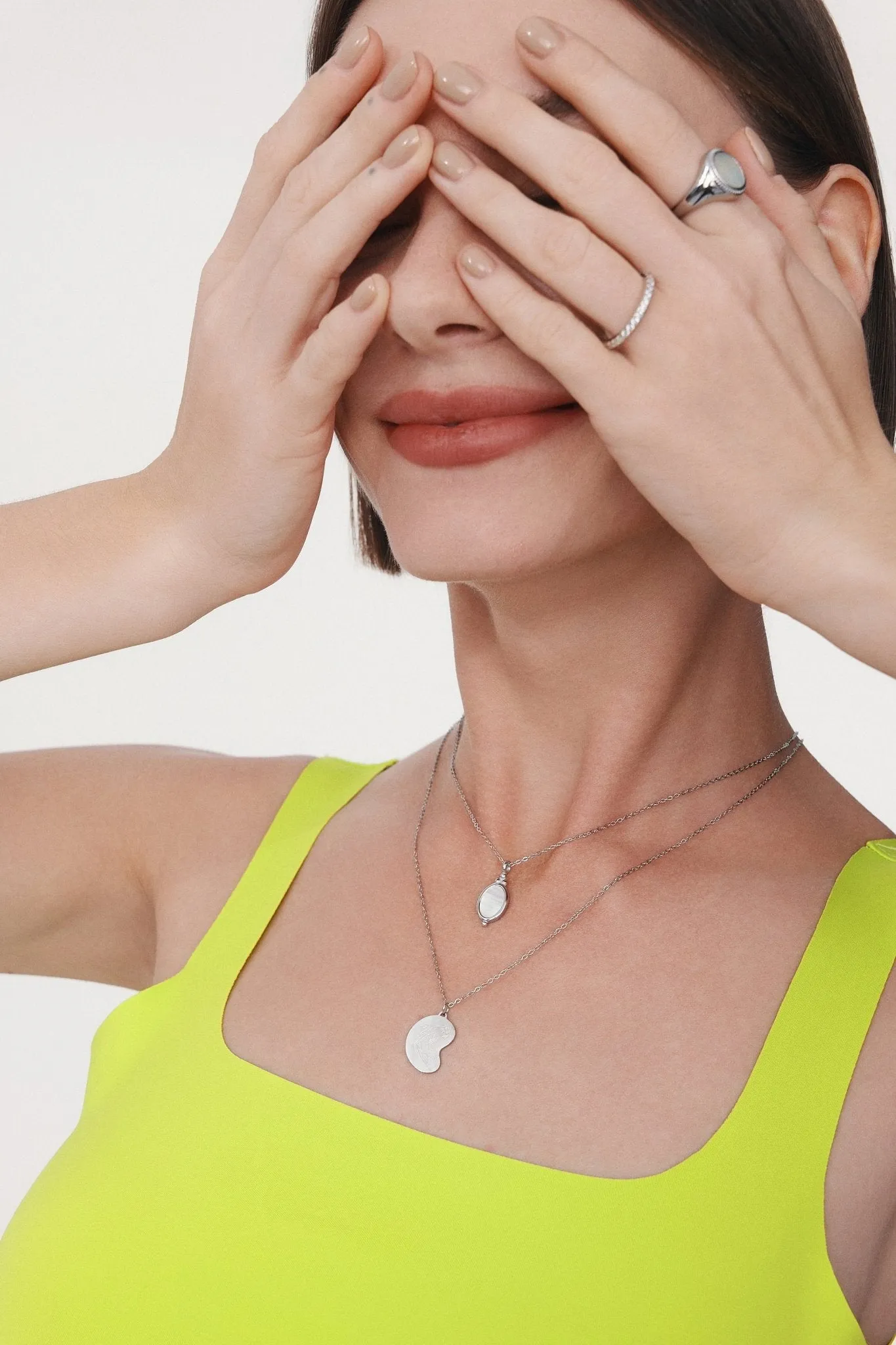 Isabel Mother of Pearl Necklace sold by Flaire & Co. product image thumbnail 4