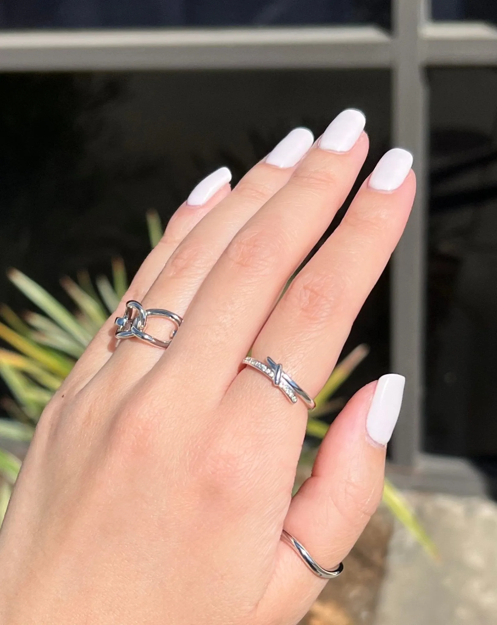 Interlocking Chain Sterling Silver Ring sold by Flaire & Co. product image thumbnail 2