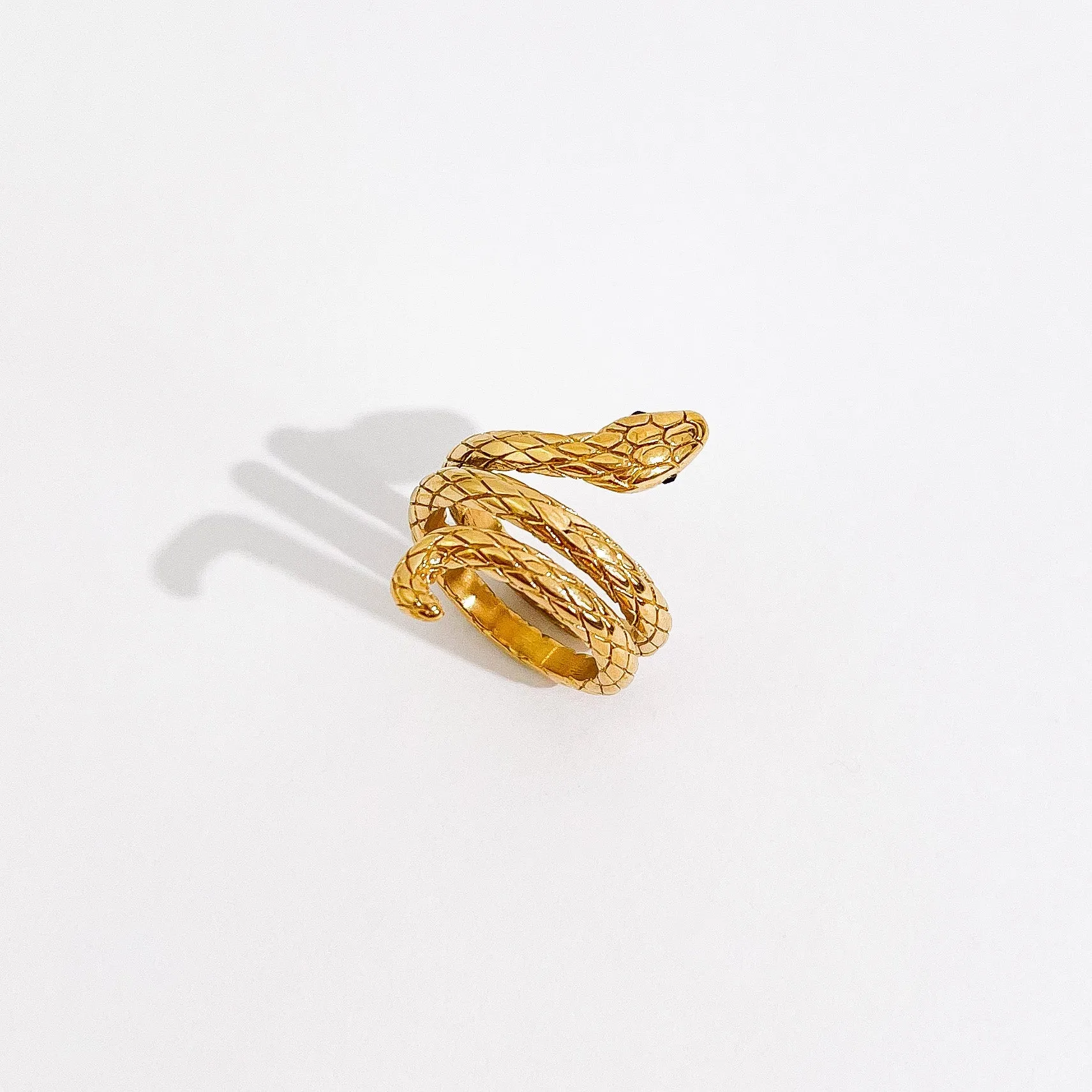 Gold Snake Ring sold by Flaire & Co. product image thumbnail 2